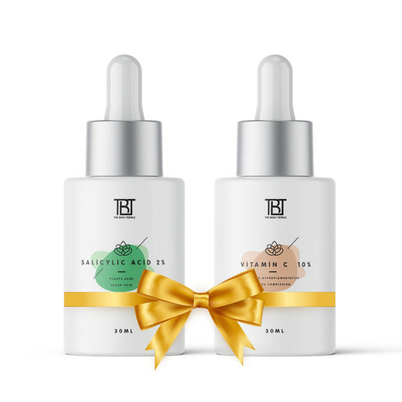 The Body Temple Salicylic Acid 2% & Vitamin C 10% (30Ml Each - Pack Of 1)