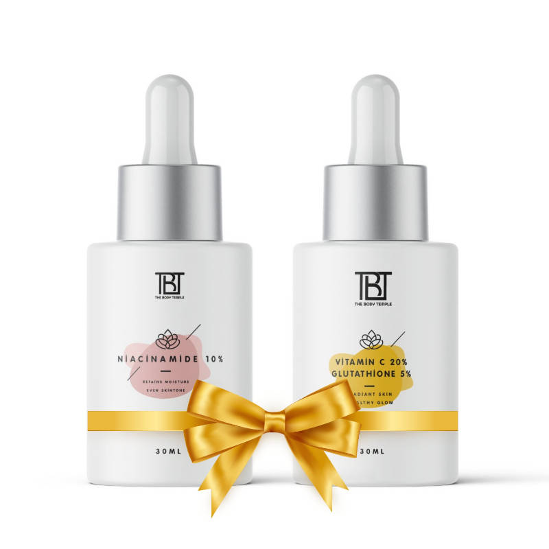The Body Temple Niacinamide 10% & Vitamin C 20% + Glutathione 5% (30Ml Each -Pack Of 1)