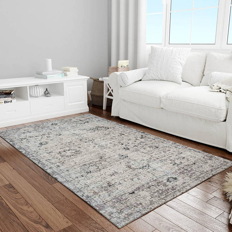 Neu Looms Beige Handmade Viscose Wool Rug (2x3 feet)