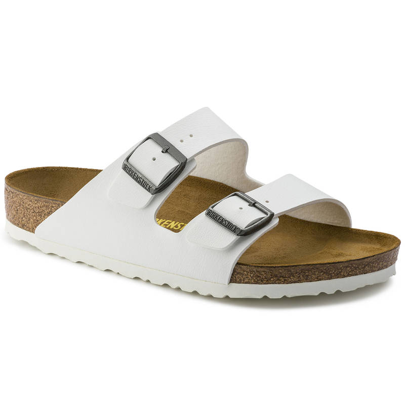 Birkenstock Arizona Birko-flor White Narrow Width Unisex Sandals - EURO 38