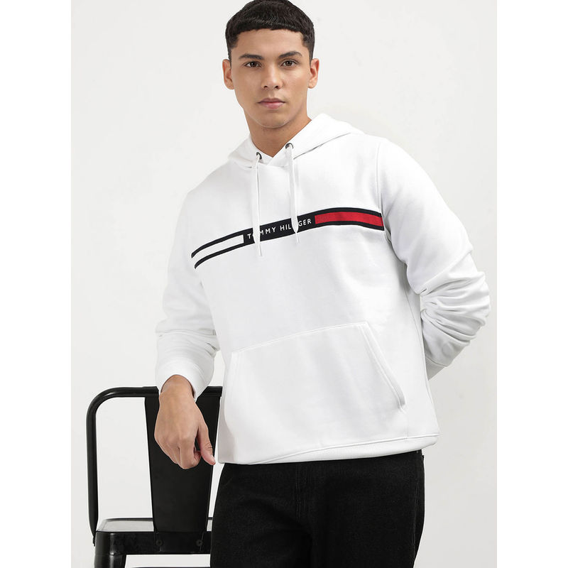 Tommy Hilfiger Mens White Color Sweatshirt (XS)