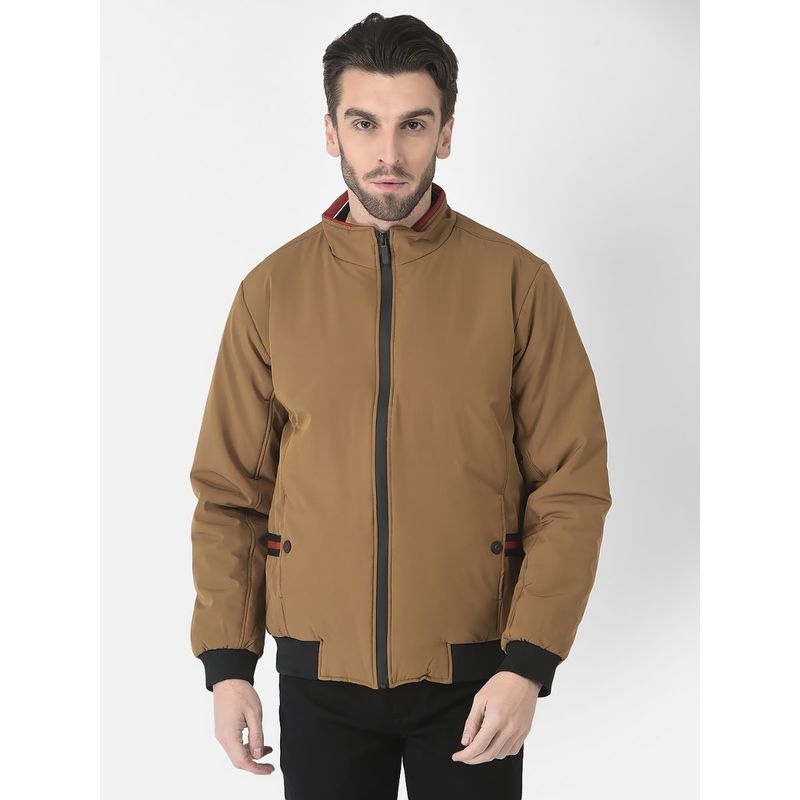 CRIMSOUNE CLUB Men Tan Light Padded Jacket (S)