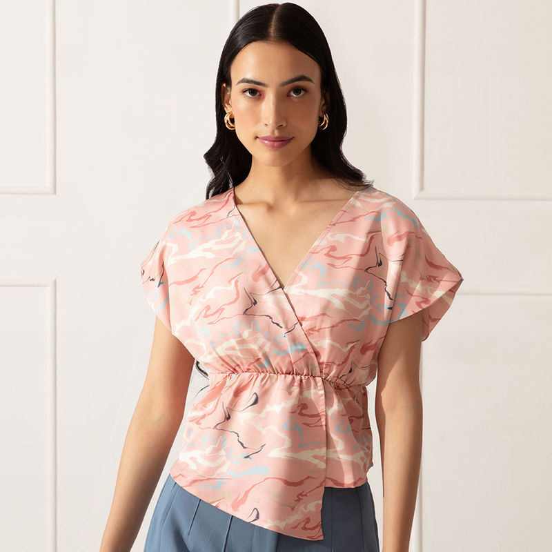 Twenty Dresses by Nykaa Fashion Overlapped With Waves Top (XL)