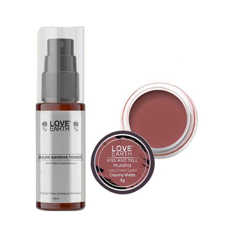 Love Earth Lip Tint And Cheek Tint Kiss And Tell Rajni Gandha Toner Buy Love Earth Lip Tint 1846