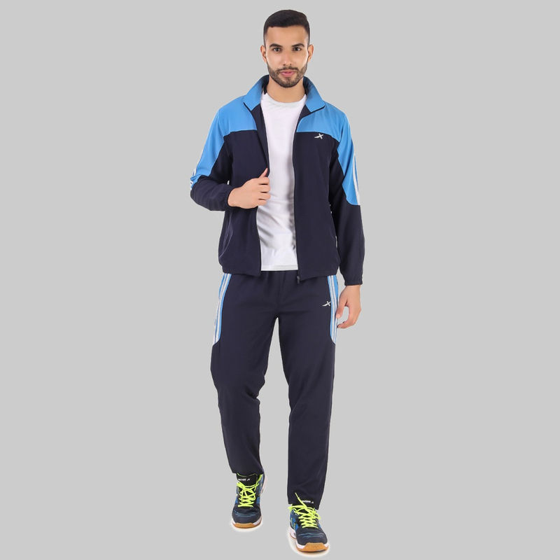 Vector X OTS-208 Navy Regular Fit Solid Tracksuit (Pack of 1) (M)