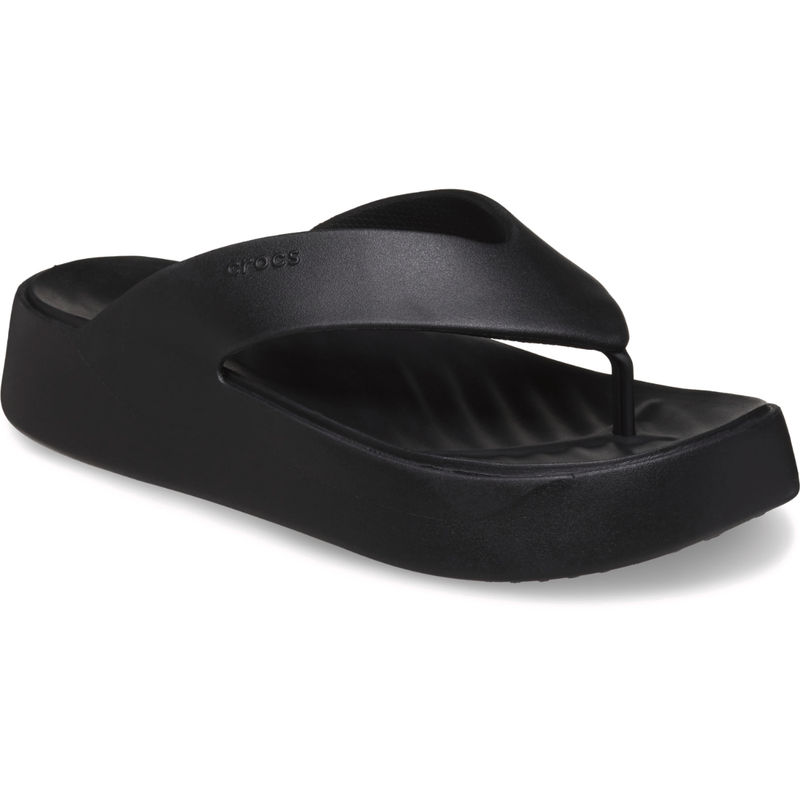 Crocs Women Getaway Flatform Flipflops Black (US 10)