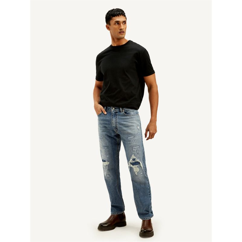 Levi's Men's 555 Relaxed Fit Blue Jeans (30)