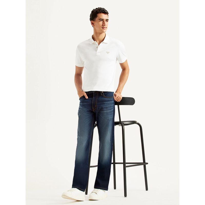 Levi's Men's 513 Slim Fit Dark Blue Jeans (36)