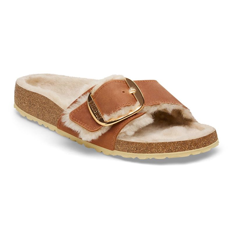 Birkenstock madrid big buckle brown on sale