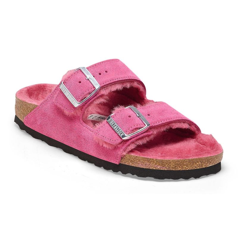 Birkenstock arizona suede discount pink