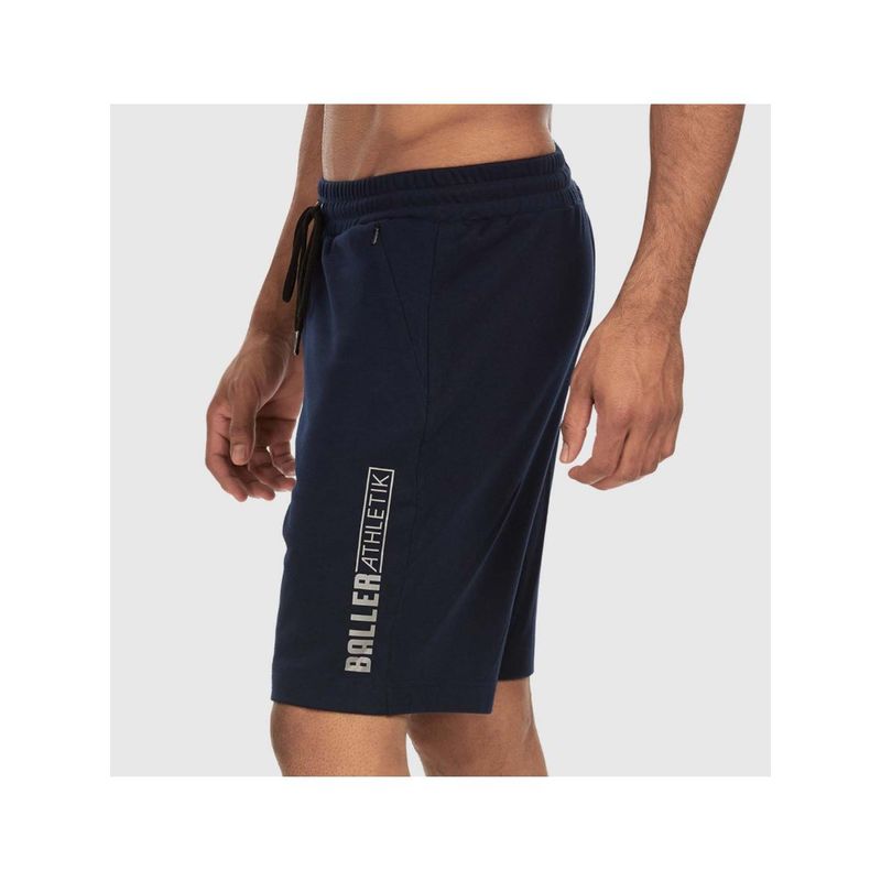 Baller Athletik Workout Shorts - Navy Blue (XS)
