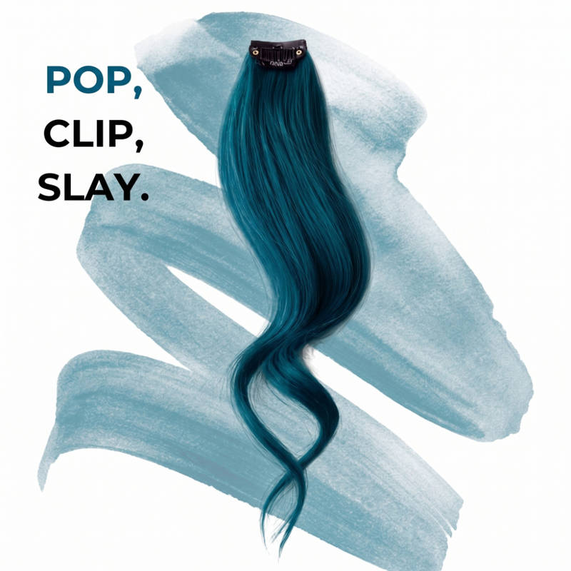 Nish Hair Strandout 20 inch Set of 2 - Teal Blue