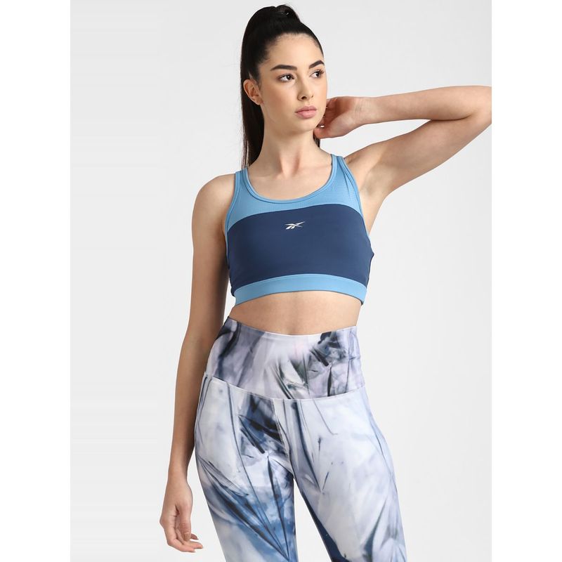 Reebok WOR Vector Bralette Blue Training Bra (XS)