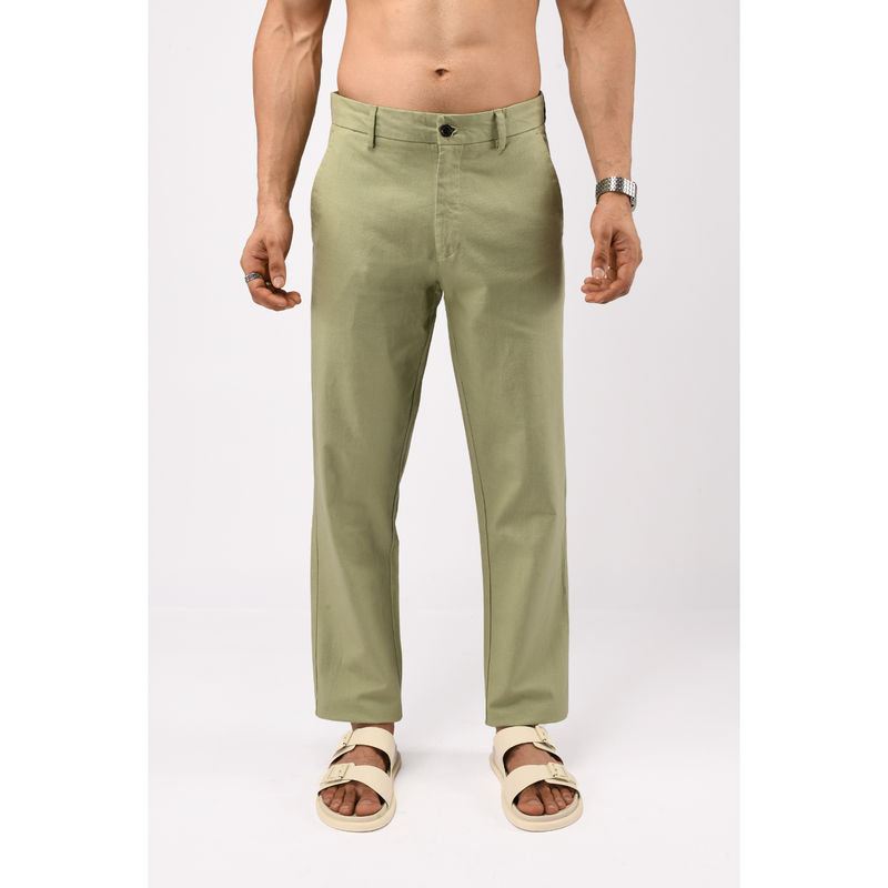 TAILORAEDGE Statement Corduroy Pistachio Chinos (28)