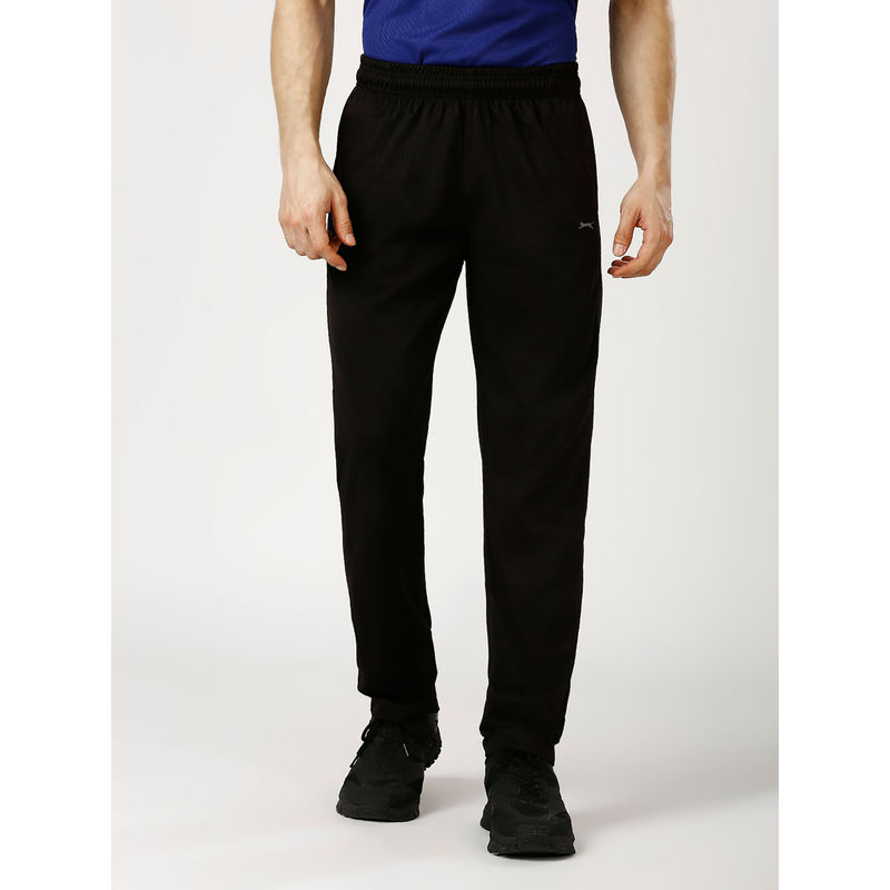 Black Panther Men Black Acti Fit Track Pants (XL)