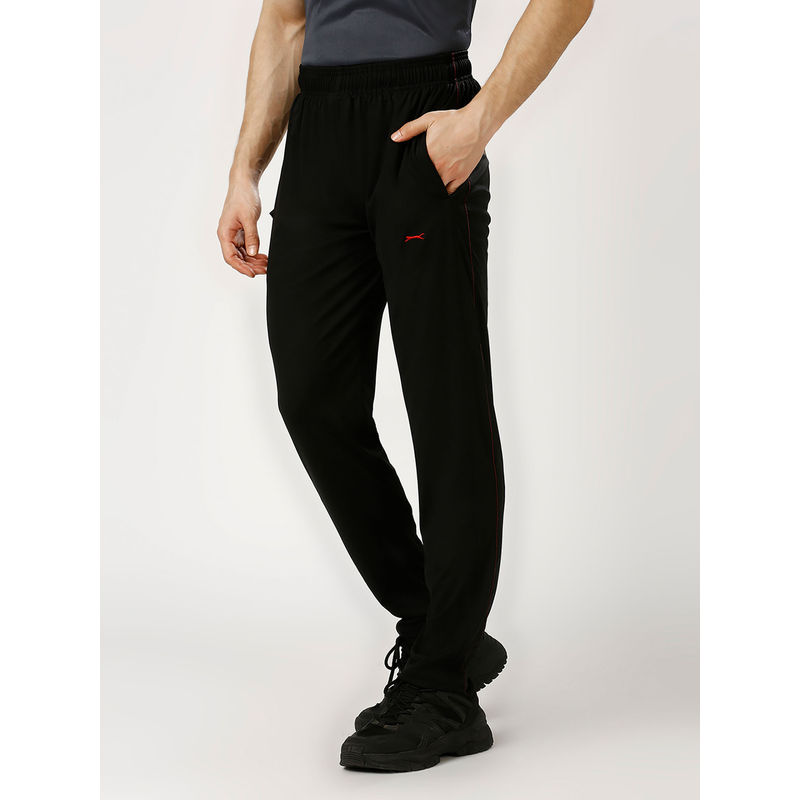 Black Panther Men Black Acti Fit Track Pants (L)