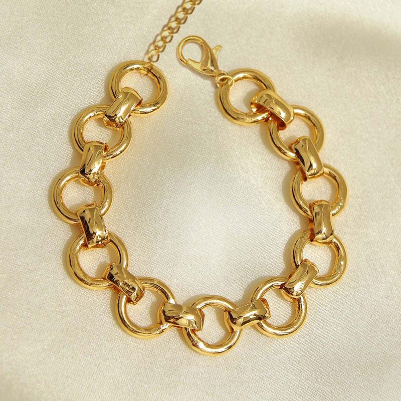 Gold  Black Stainless Steel HLink Bracelet  Inox Jewelry India