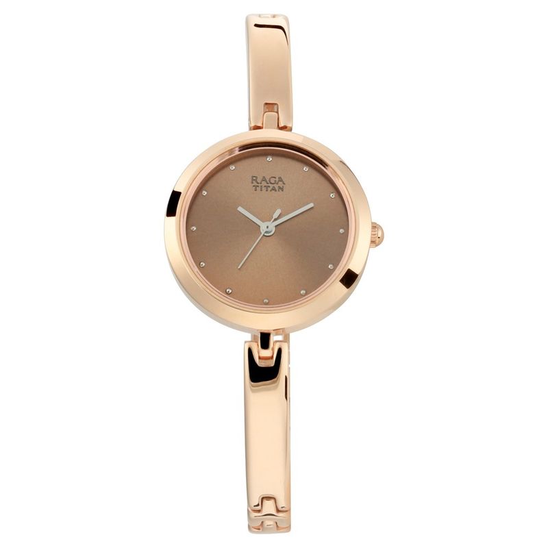 Titan raga on sale rose gold watches