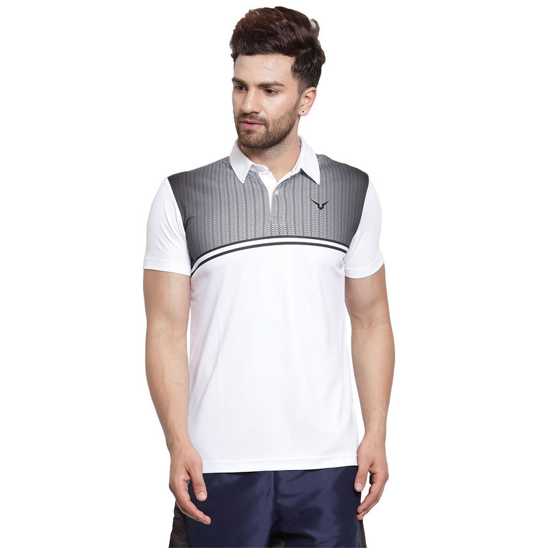 INVINCIBLE White Mens Classic Team Polo T-Shirt (2XL)