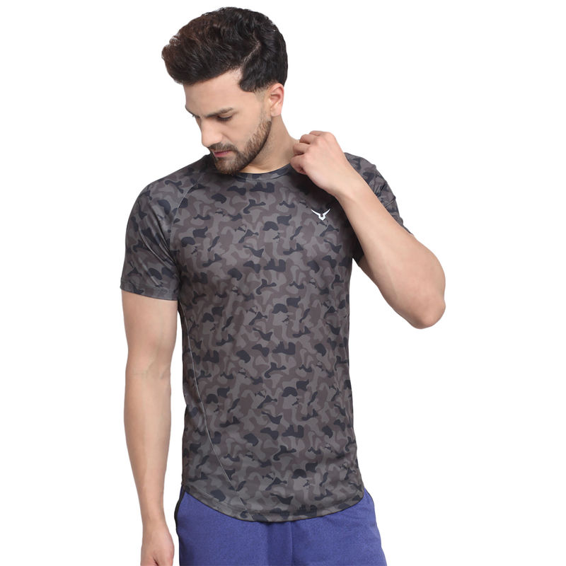 INVINCIBLE Multi Panda Mens Scoop Round Neck T-Shirt (S)