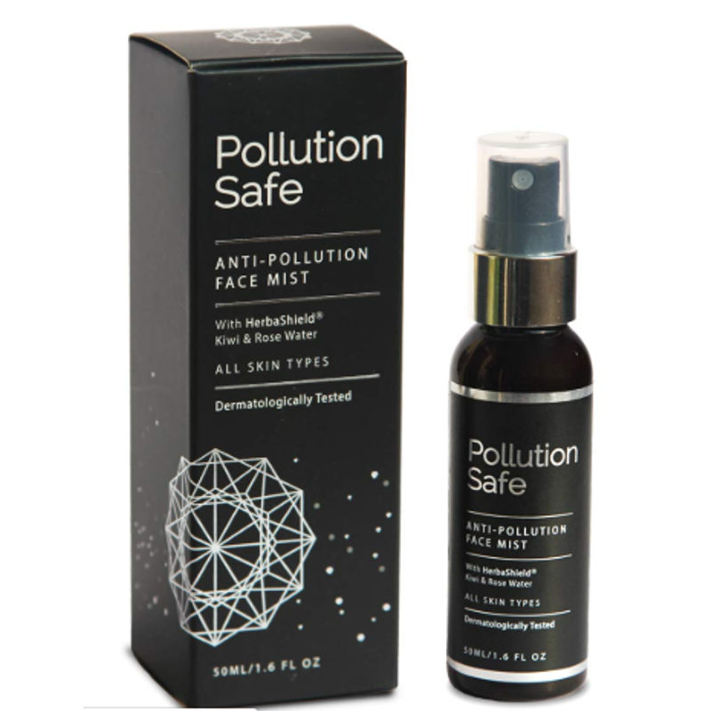 Pollution Safe Anti-Pollution Face Mist With Herbashield Kiwi & Rose Water