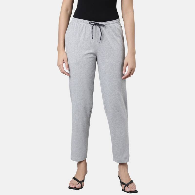 Kryptic Women Mid-Rise Pure Cotton Lounge Pant (2XL)