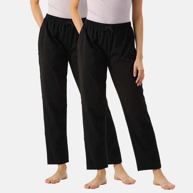 Kryptic Women Printed Pure Cotton Lounge Pants (Pack of 2) (XL)