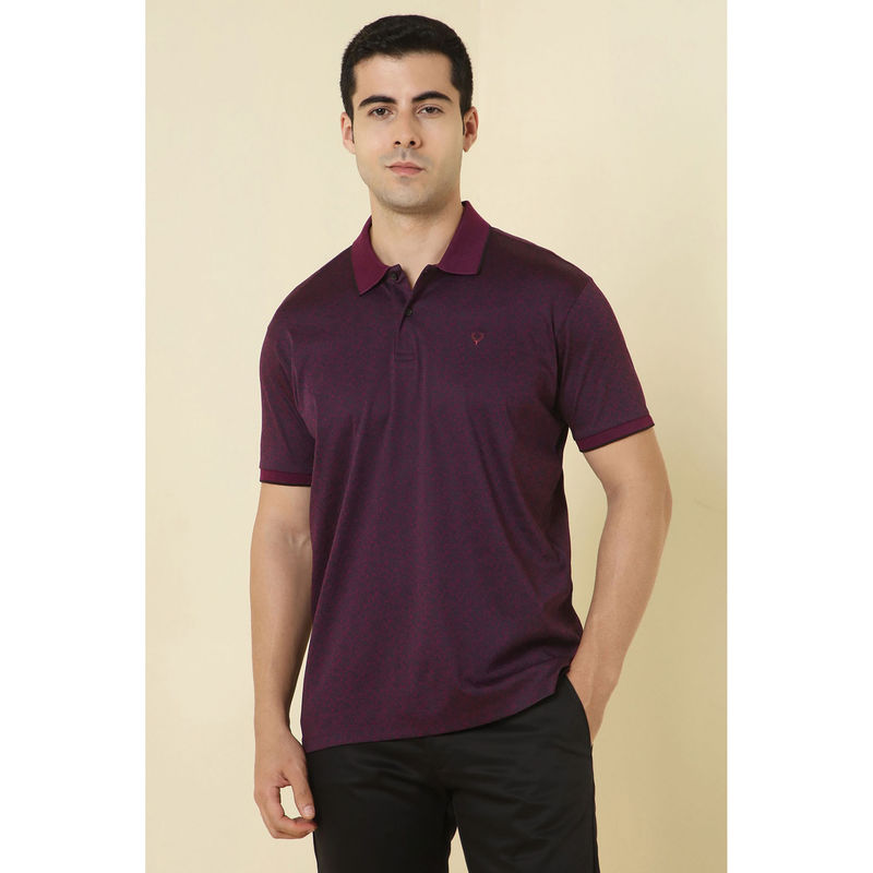 Allen Solly Purple Polo T-Shirt (S)