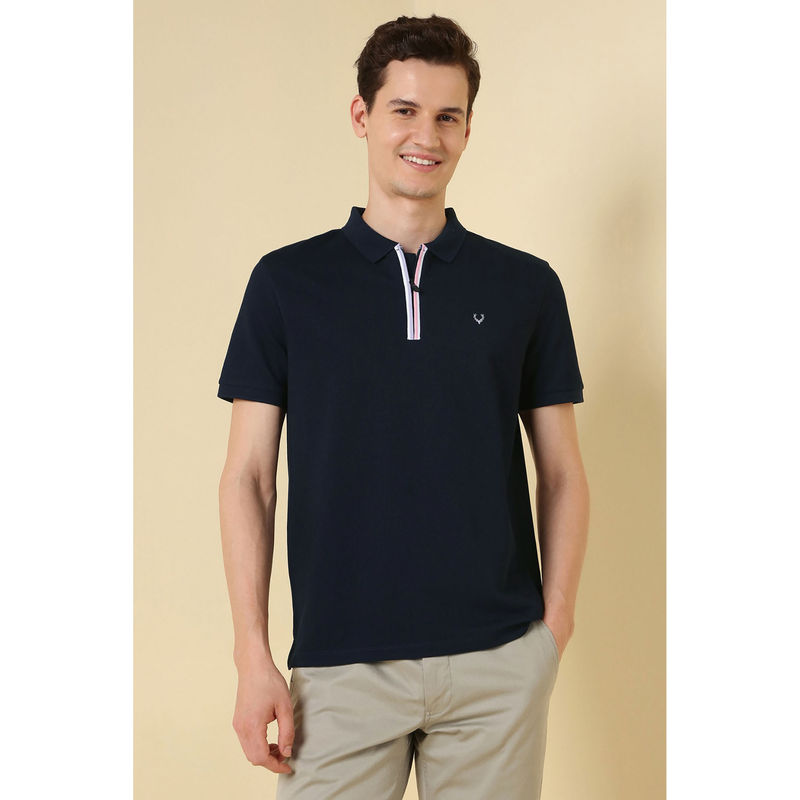 Allen Solly Navy Polo T-Shirt (XL)