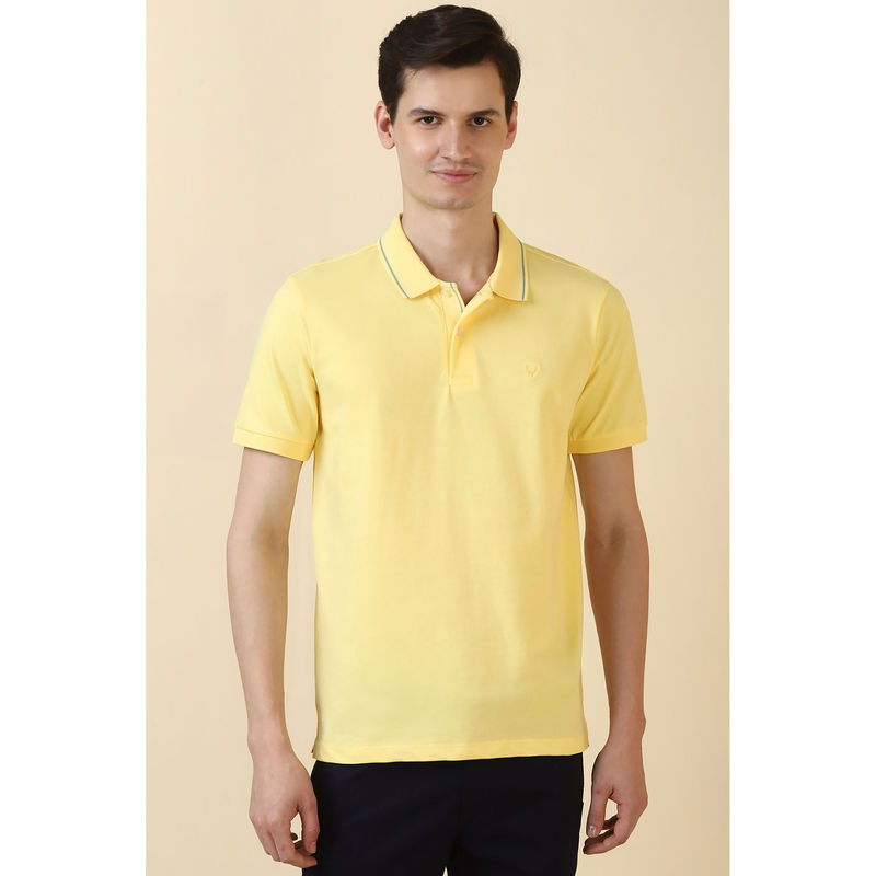 Allen Solly Yellow Polo T-Shirt (S)