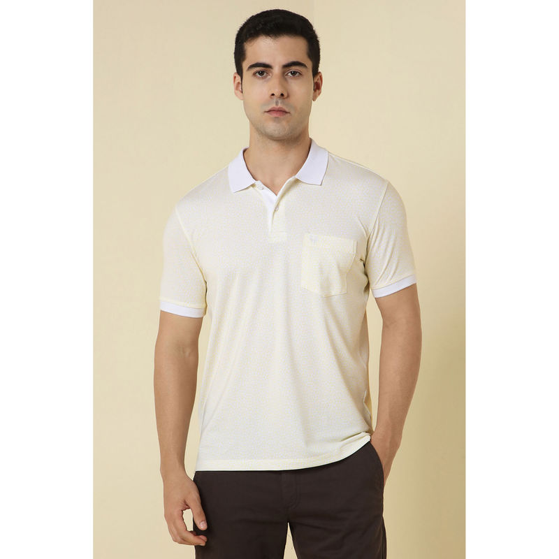 Allen Solly Yellow Polo T-Shirt (S)