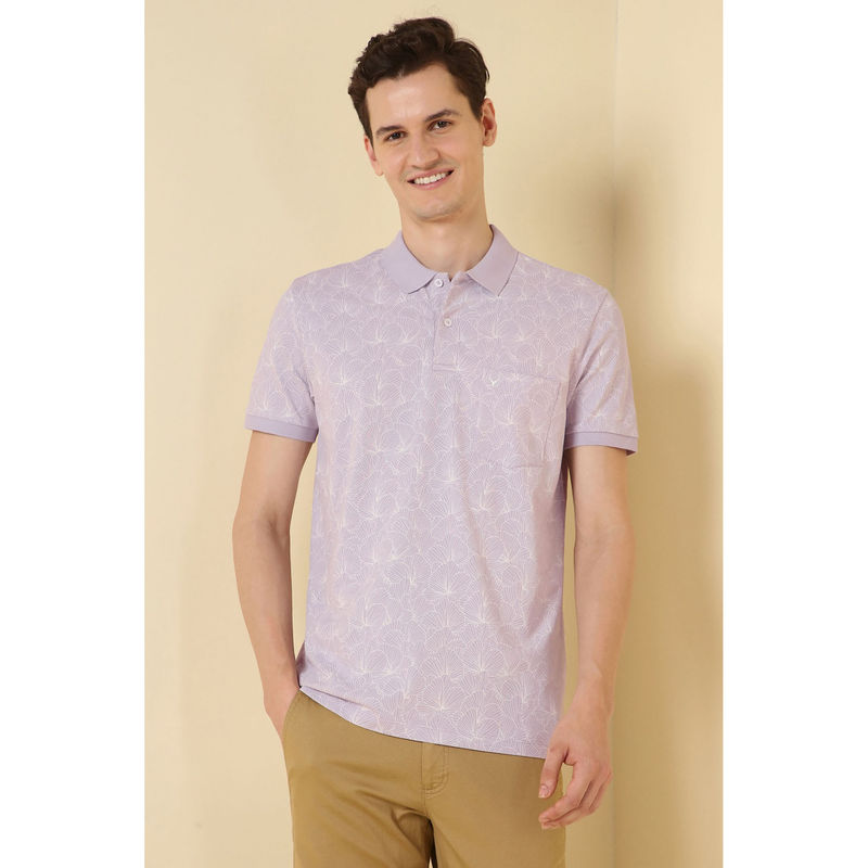 Allen Solly Lilac Polo T-Shirt (XL)