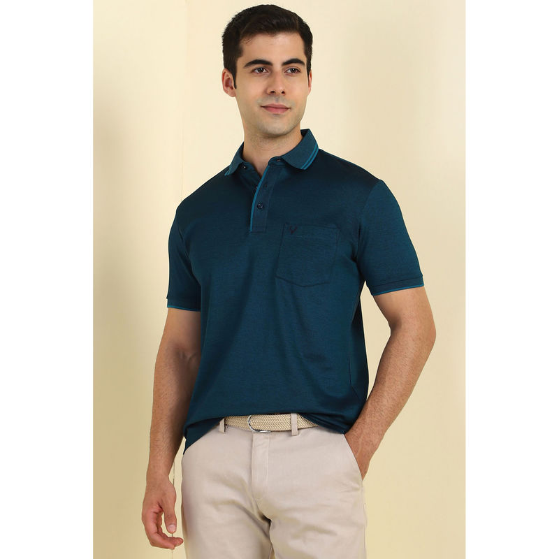 Allen Solly Blue Polo T-Shirt (S)