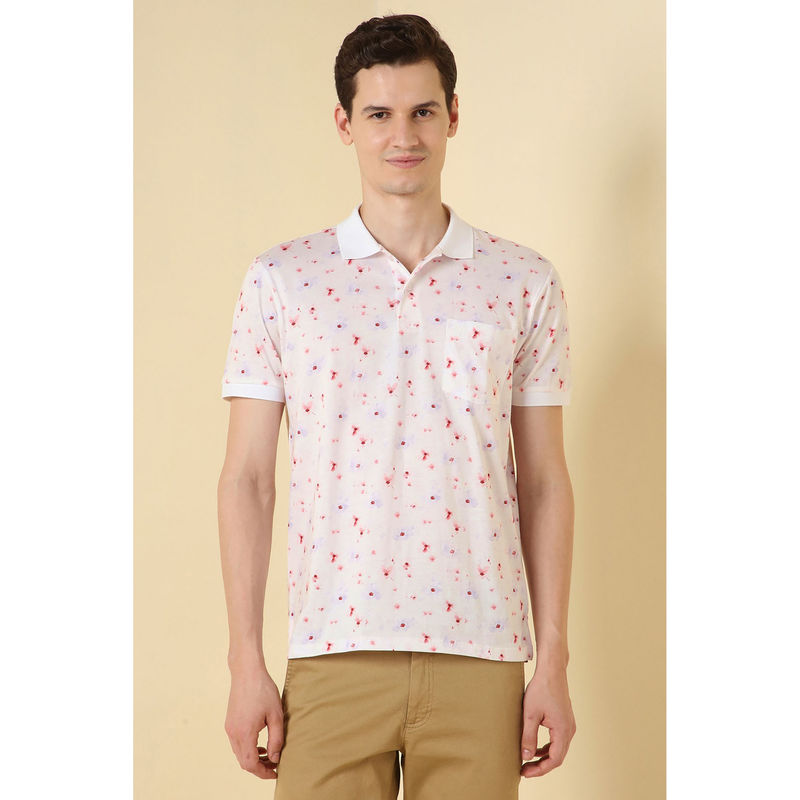 Allen Solly Multi-Color Polo T-Shirt (S)