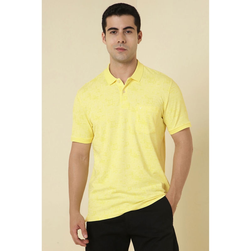 Allen Solly Yellow Polo T-Shirt (S)