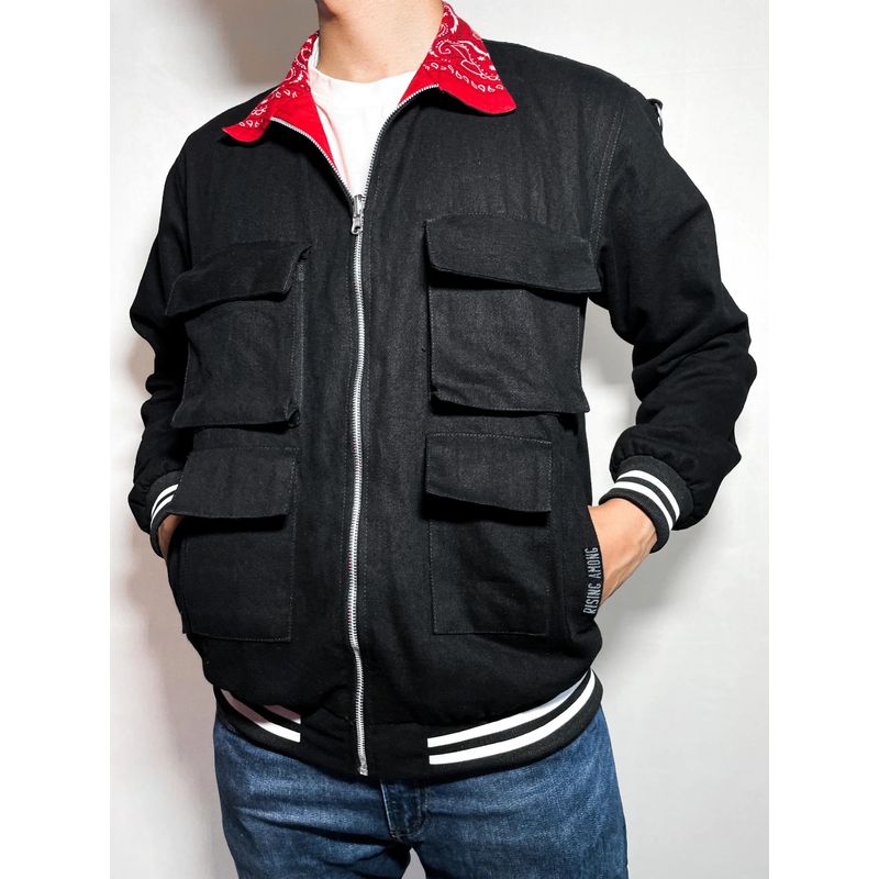 RISING AMONG 2 Faced Bomber Jacket (S)