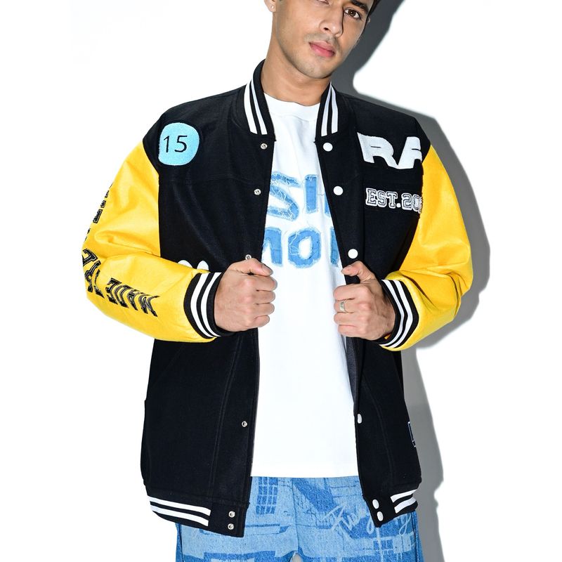RISING AMONG Fresh Stock Varsity Bomber Jacket (S)