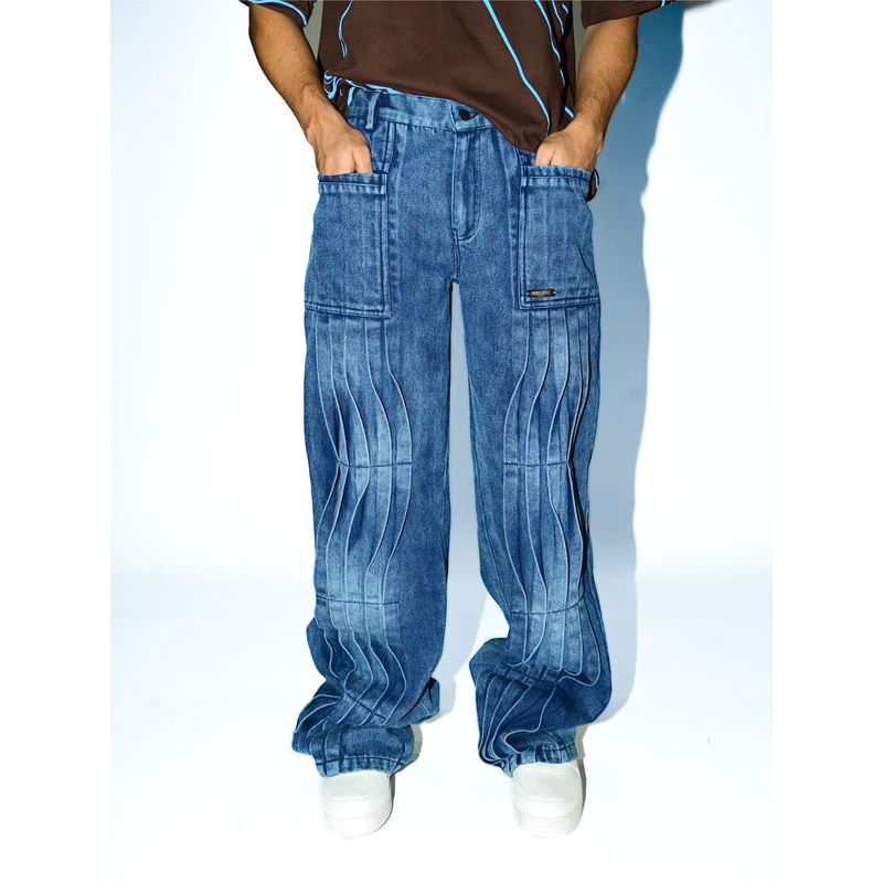 RISING AMONG Pleated Denim Jeans (26)