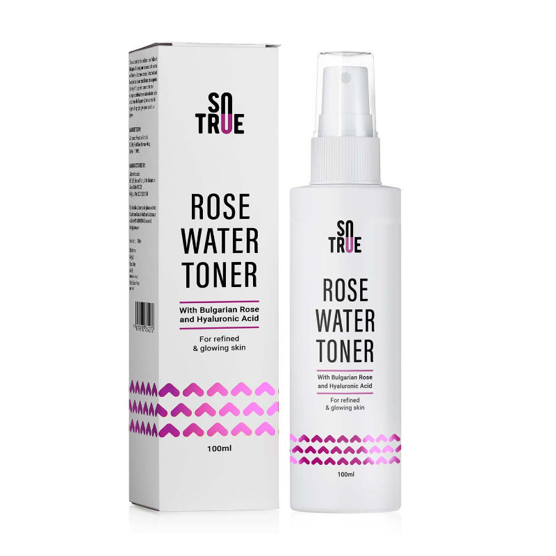 Sotrue Rose Water Spray Face Toner With Bulgarian Rose & Hyaluronic Acid For Refined & Glowing Skin