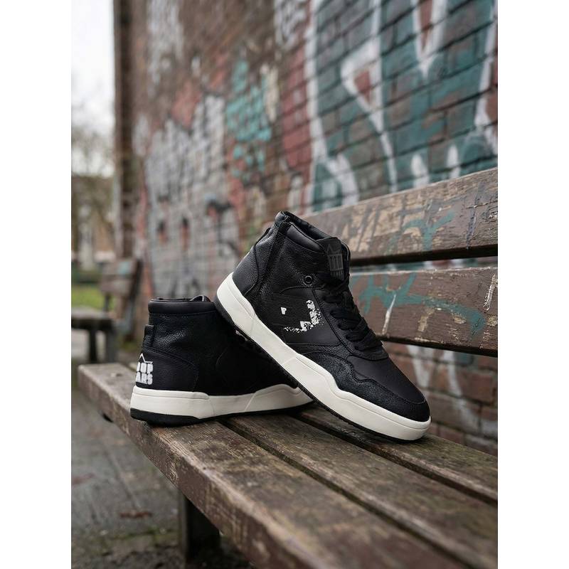 LOTTO Hoop Star OG High Black Sneakers for Women (UK 3)