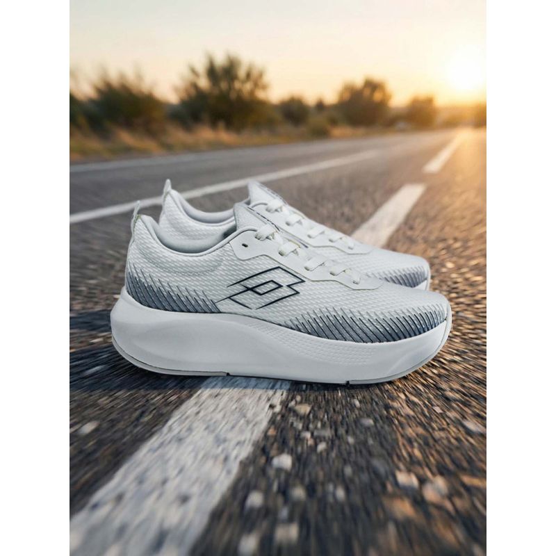 LOTTO Strike Run White Running Shoes for Men (UK 6)