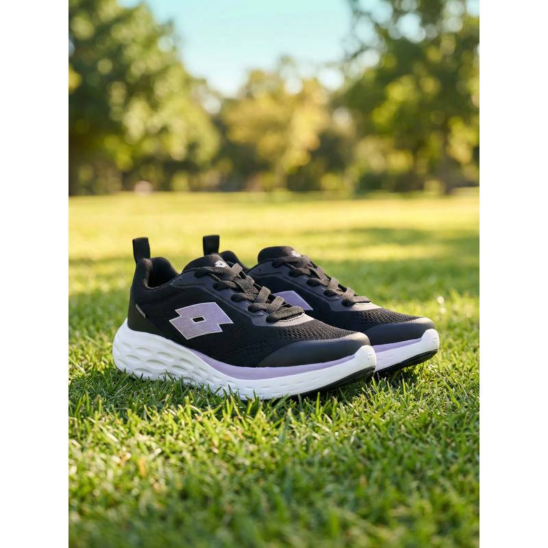 LOTTO Aerostep Black Running Shoes For Women (UK 3)