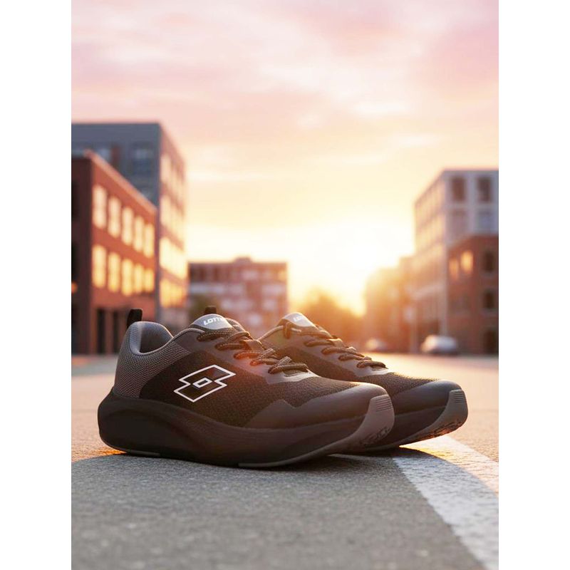LOTTO Energex Black Running Shoes For Men (UK 6)