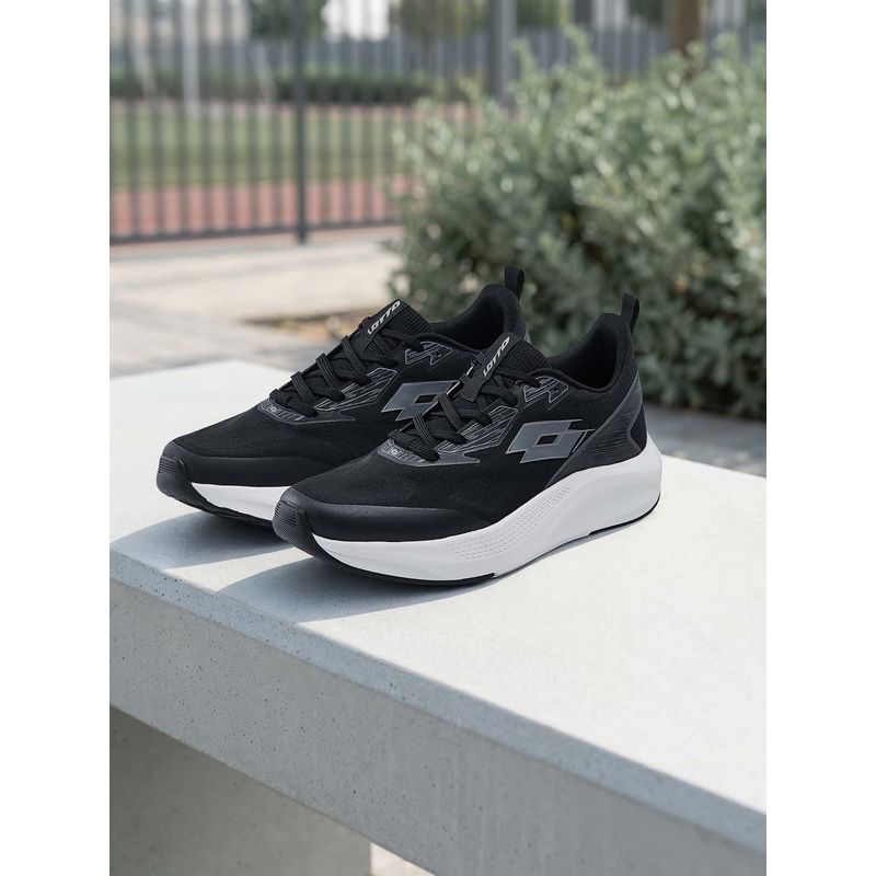 LOTTO Pacerpro Black Running Shoes For Men (UK 10)