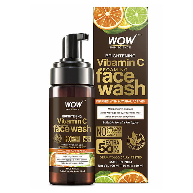 Buy WOW Skin Science Brightening Vitamin C Foaming Face Wash Online