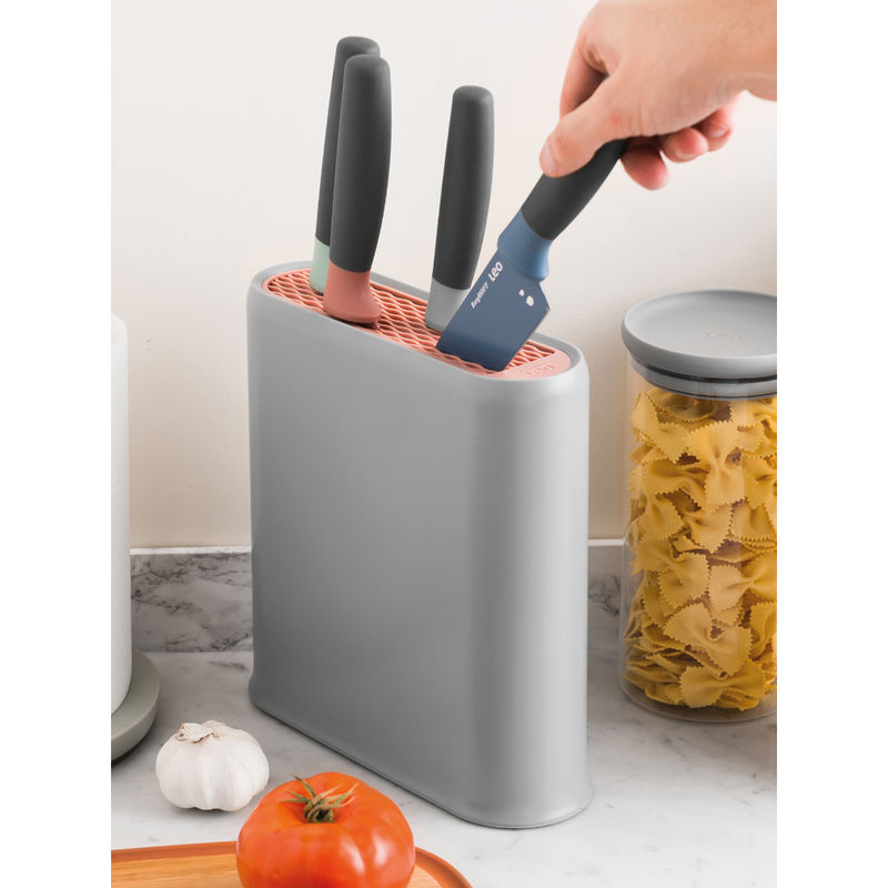 Buy BergHOFF Leo Universal Knife Block, Grey Online