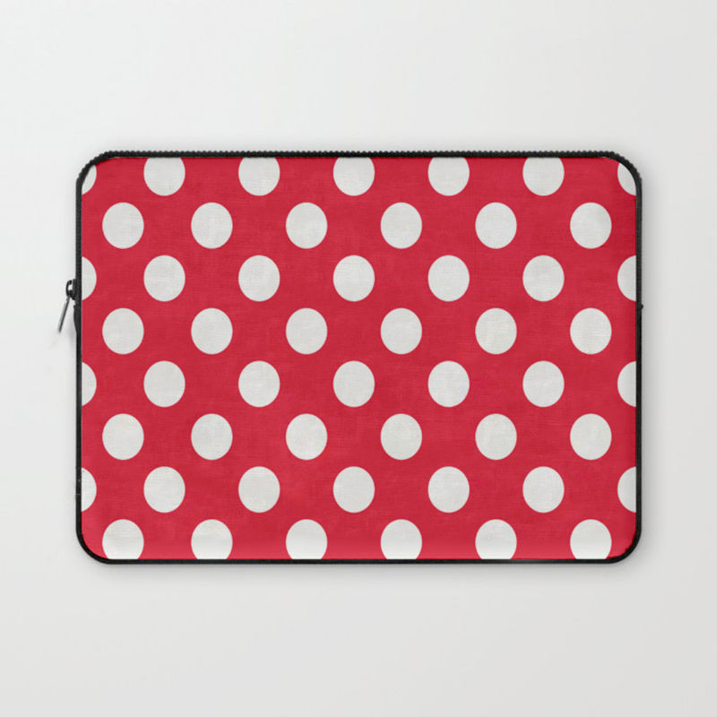 Polka dot laptop sleeve on sale