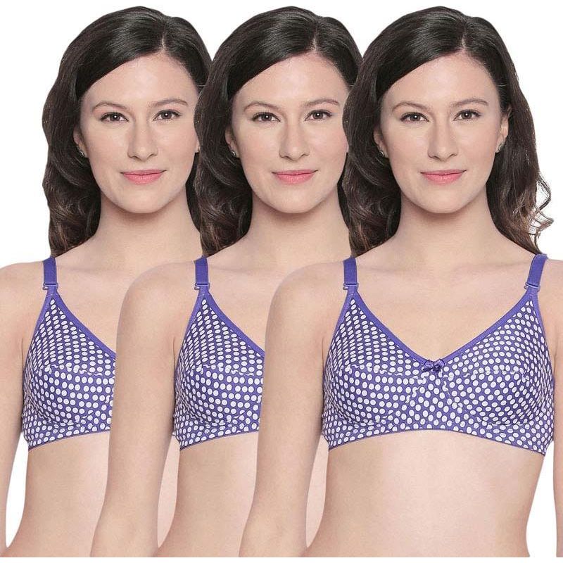 Bodycare Perfect Coverage Bra-Pack Of 3 - Purple (38B)