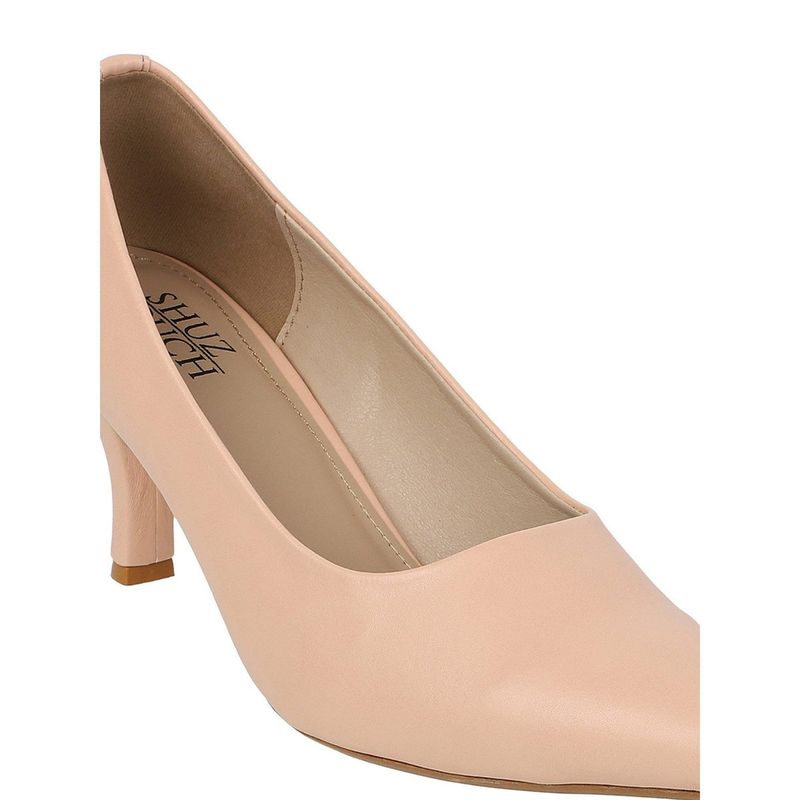 SHUZ TOUCH Solid Bellerina Nude Heels (EURO 36)
