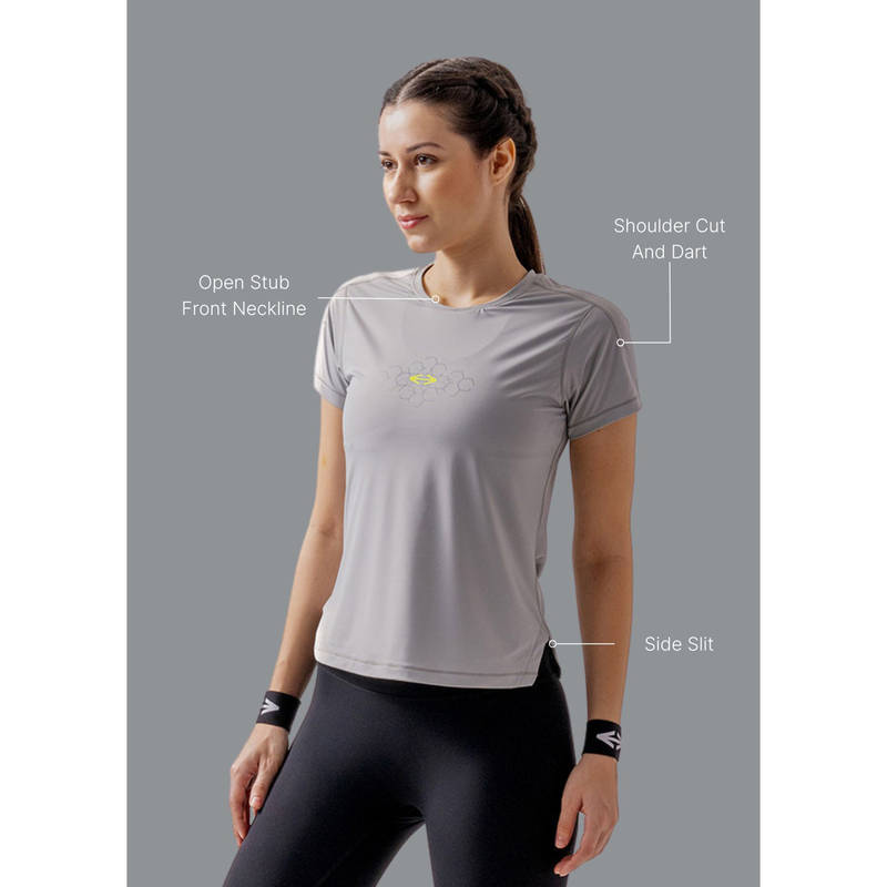 STRCH Solid Regular Fit Half Sleeve Round Neck T-Shirt (M)